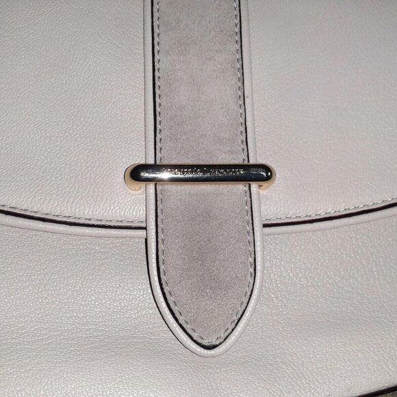 KATE SPADE-Moussfrost Leather/Suede-Regine-Hunts Place Shoulder/Hobo-Near Mint - Picture 3 of 9